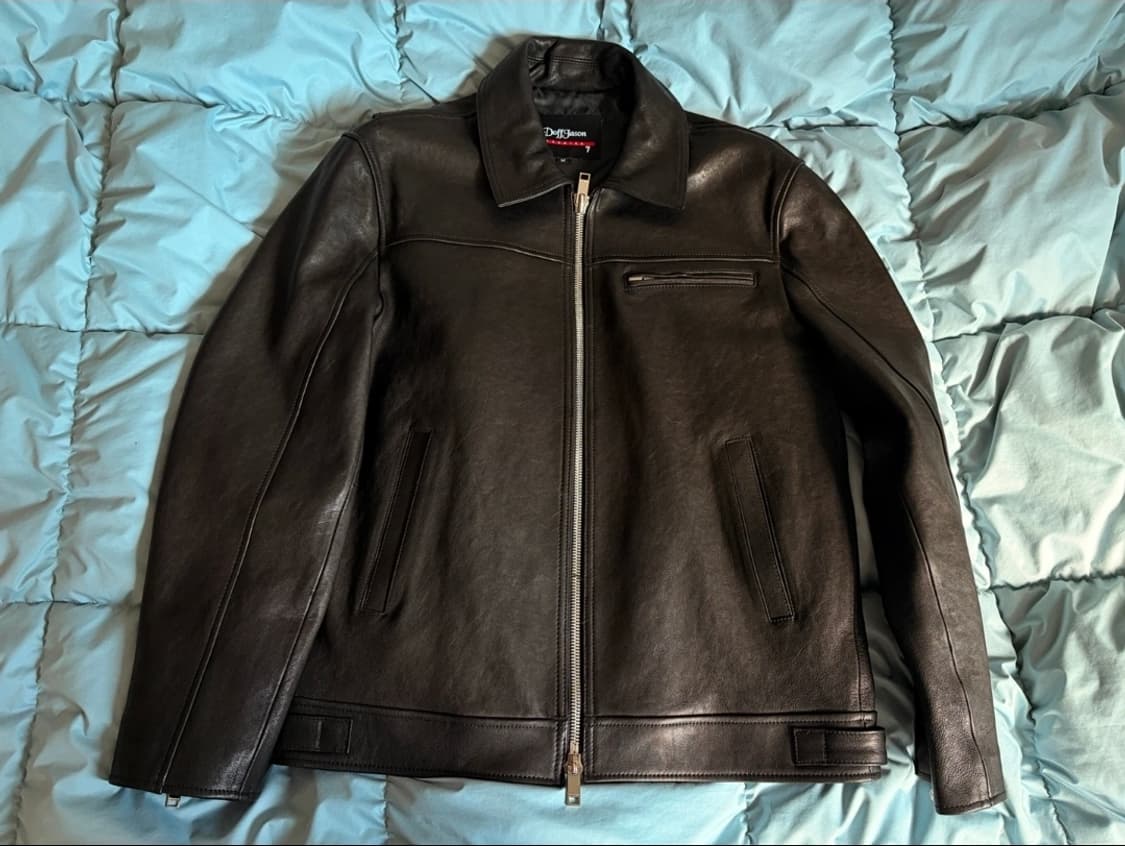도프제이슨 프리미엄 램스킨 베지터블 싱글 레더 자켓 M 상품이미지1