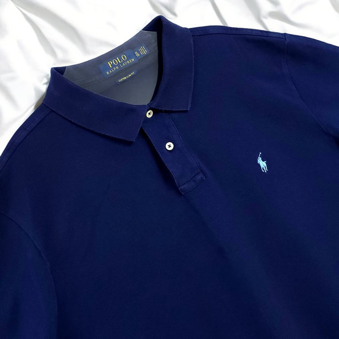 [XL] 폴로 네이비 스카이블루포니 반팔카라티 상품이미지4