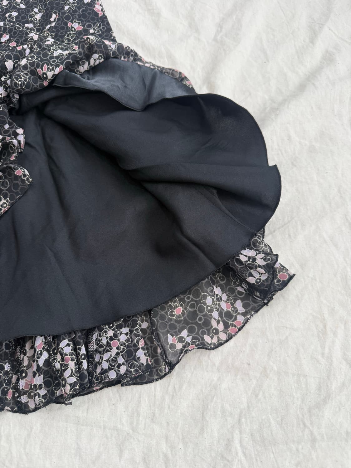 플로랄 페어리 미디 스커트 상품이미지5