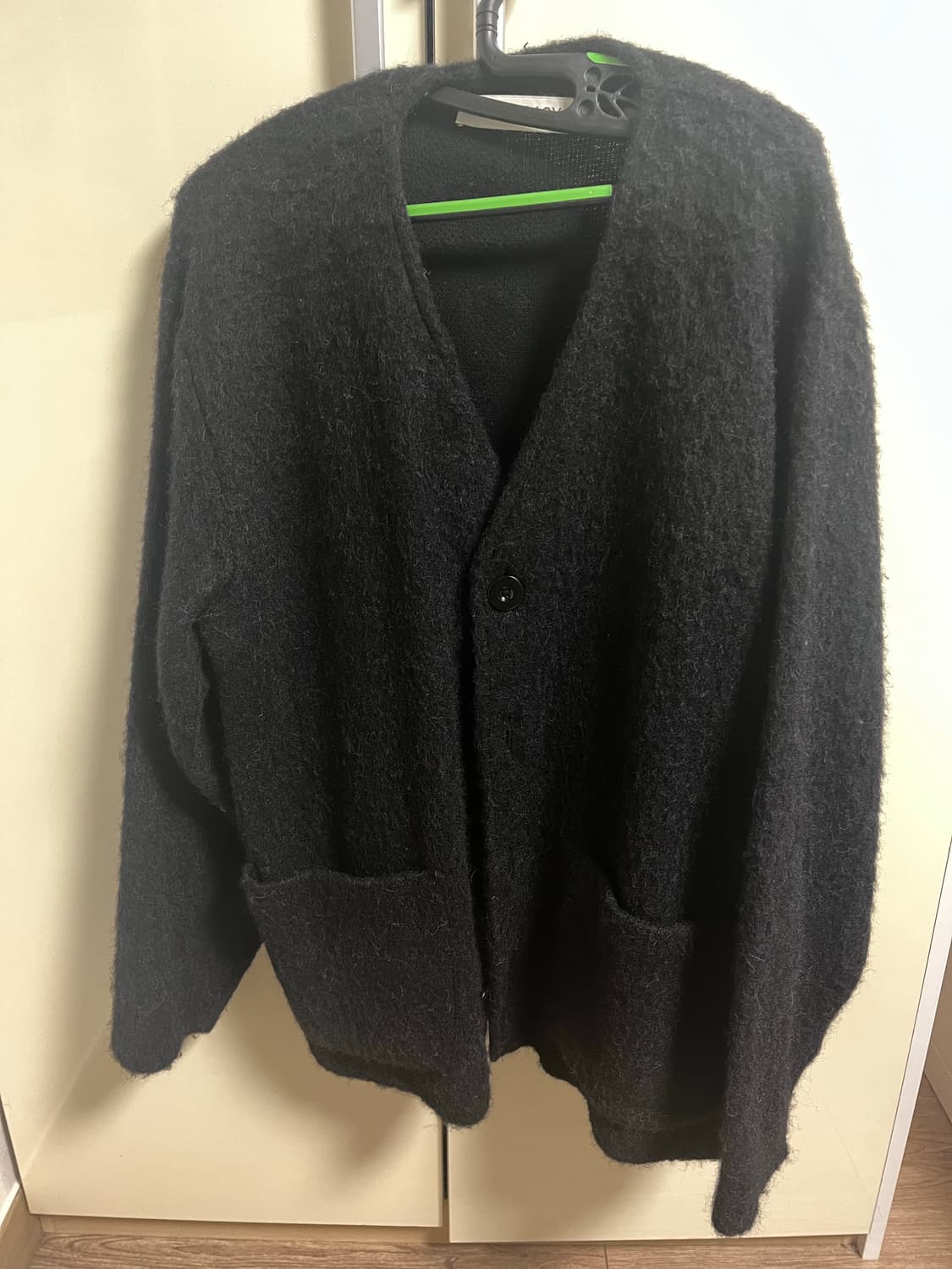 [48] 아워레가시 모헤어 가디건 블랙 상품이미지1