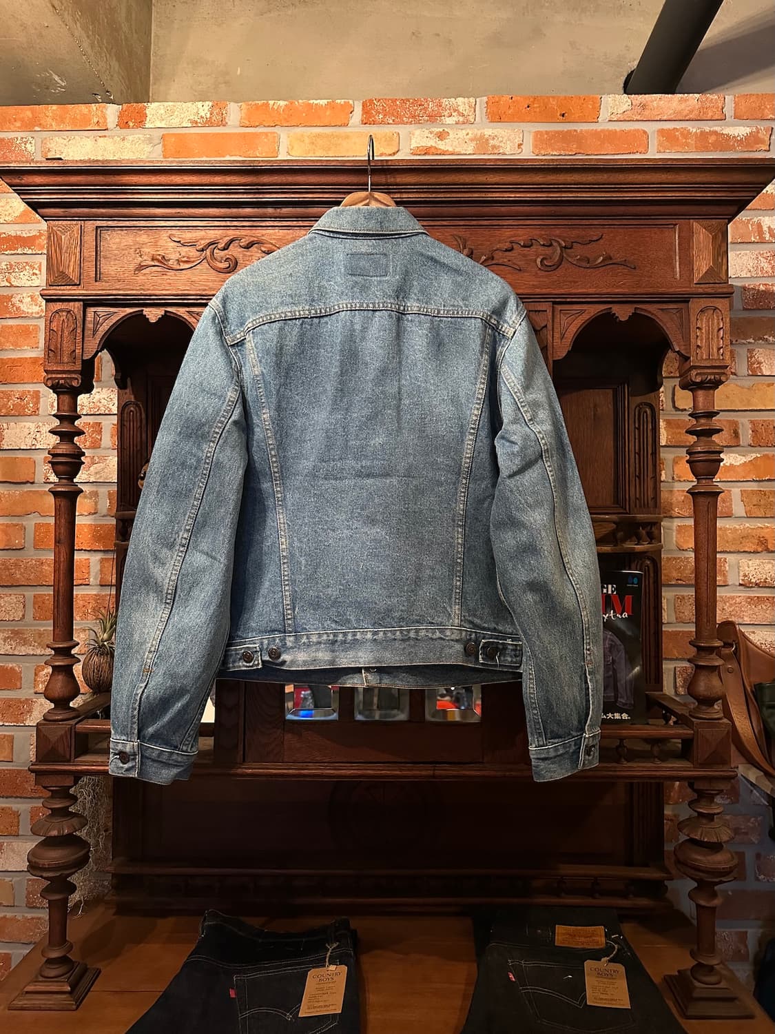 80s USA 빈티지 리바이스 71506 3세대 데님 트러커 자켓 상품이미지5