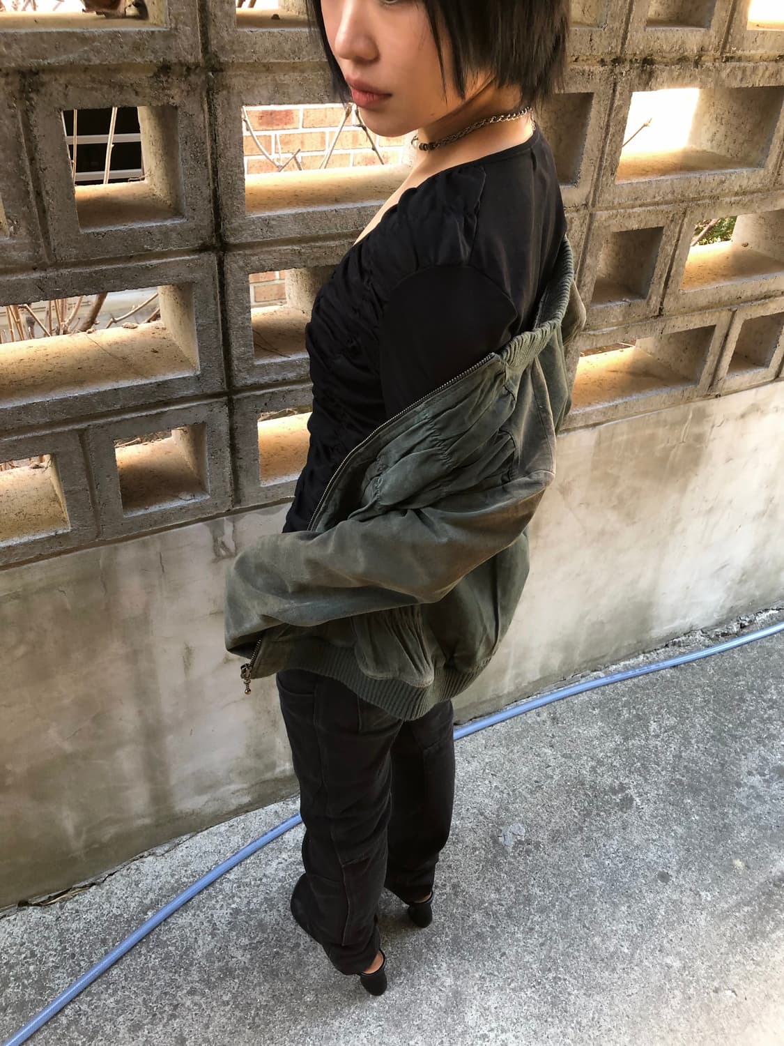 scylla pigskin leather zip jk 상품이미지3