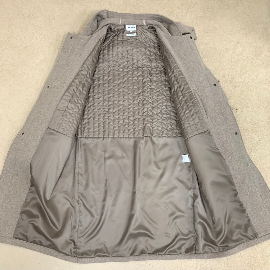 브루먼 더플코트(L/오트밀) 떡볶이코트 남자코트 상품이미지7