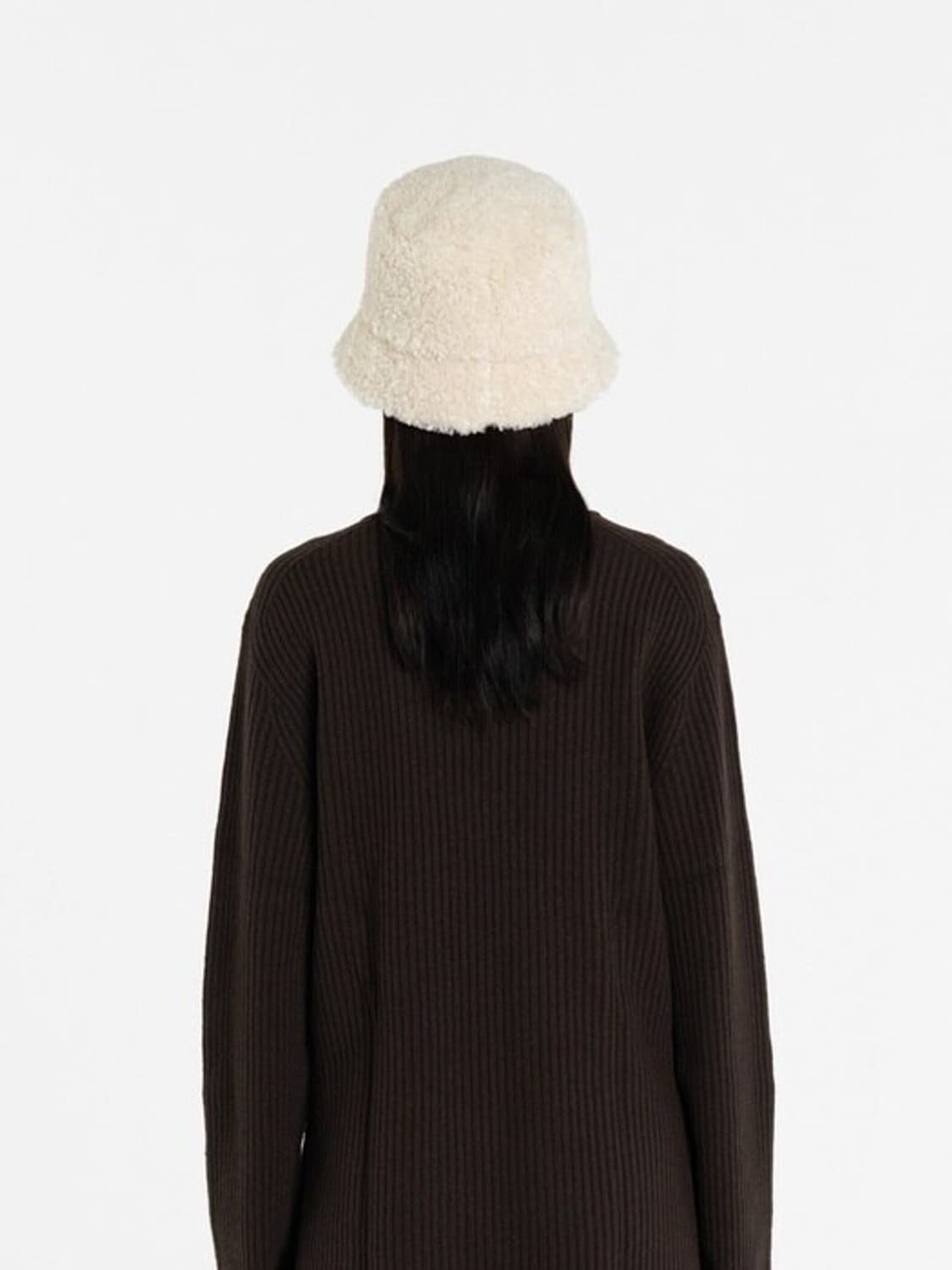 아모멘토 컬리 버킷햇 아이보리 상품이미지5