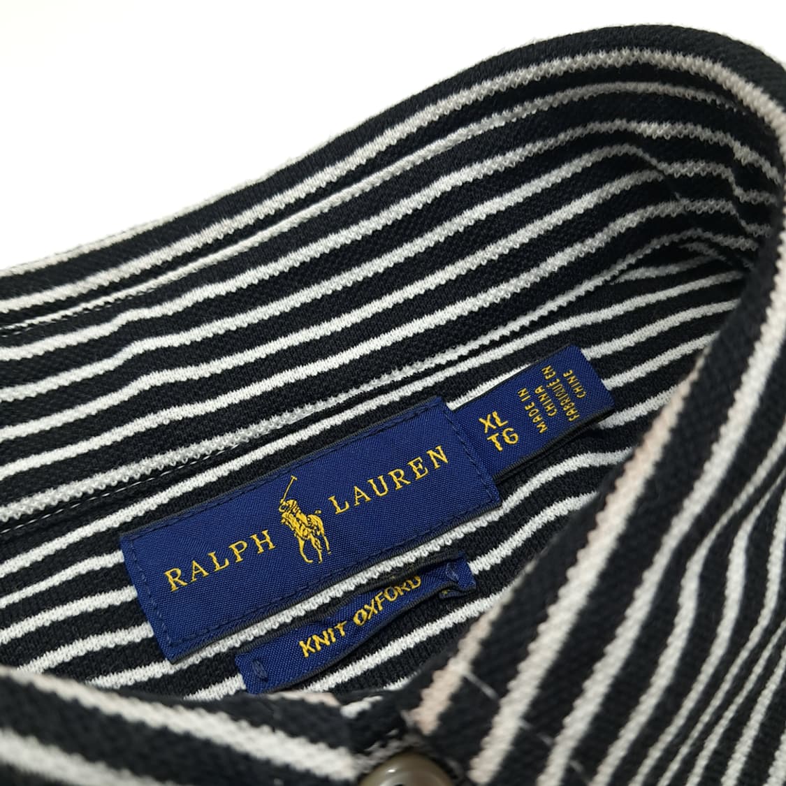 CN371W XL 폴로 랄프로렌 모던 스트라이프 니트 옥스포드 긴팔 셔츠 상품이미지4