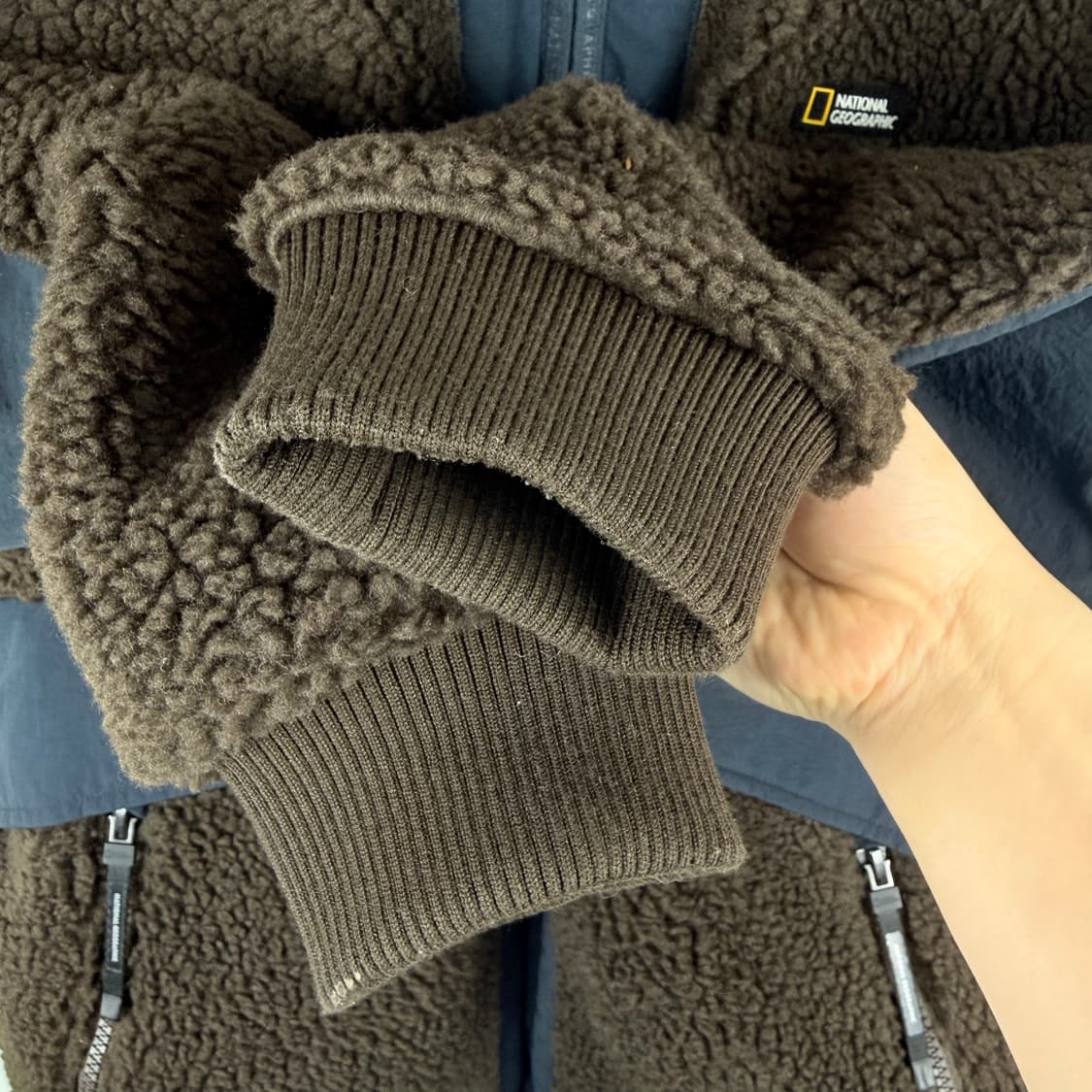 (S) 내셔널지오그래픽 양털 플리스 자켓 브라운 상품이미지3