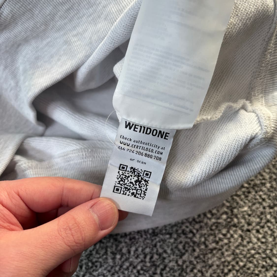 (W) WE11DONE 웰던 테디베어 프린트 후드티 (S) 상품이미지7