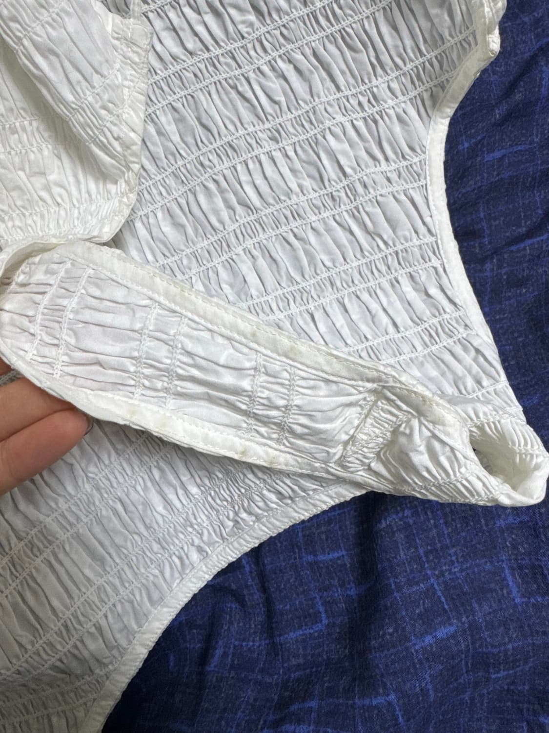 가니 샴브레이 시어서커 탑 S 상품이미지4