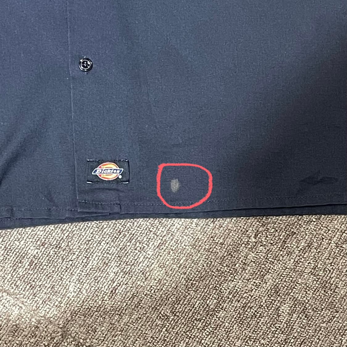 (2XL) Dickies 디키즈 반팔 워크 셔츠 블랙 상품이미지4