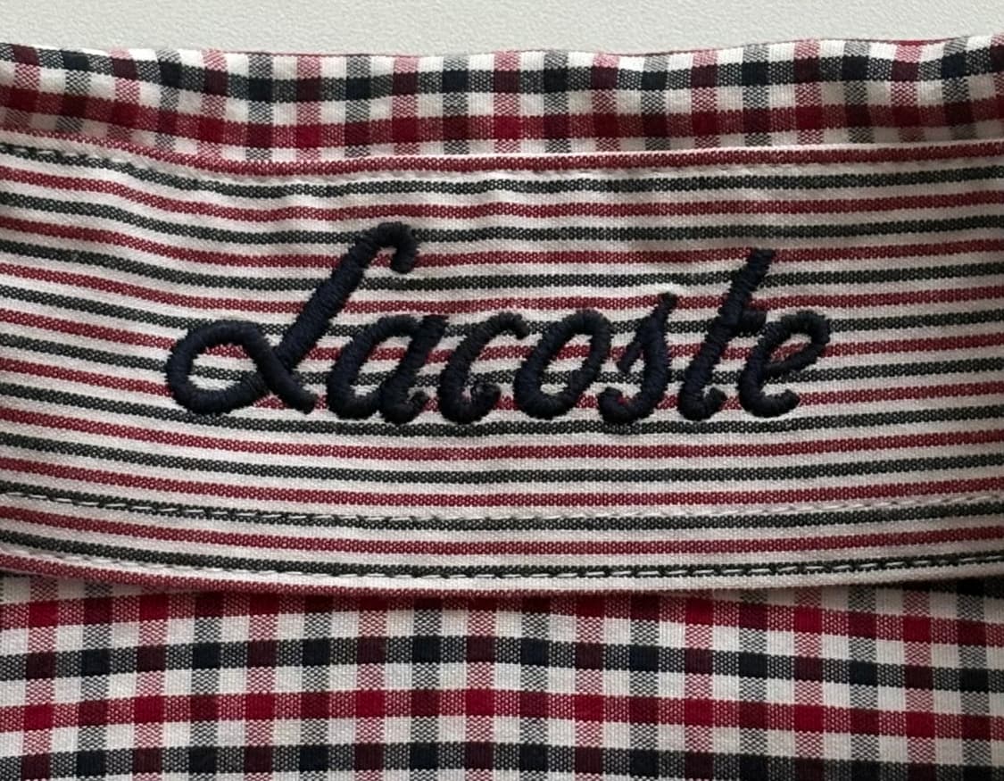 Lacoste 라코스테 깅엄 체크 셔츠 상품이미지4