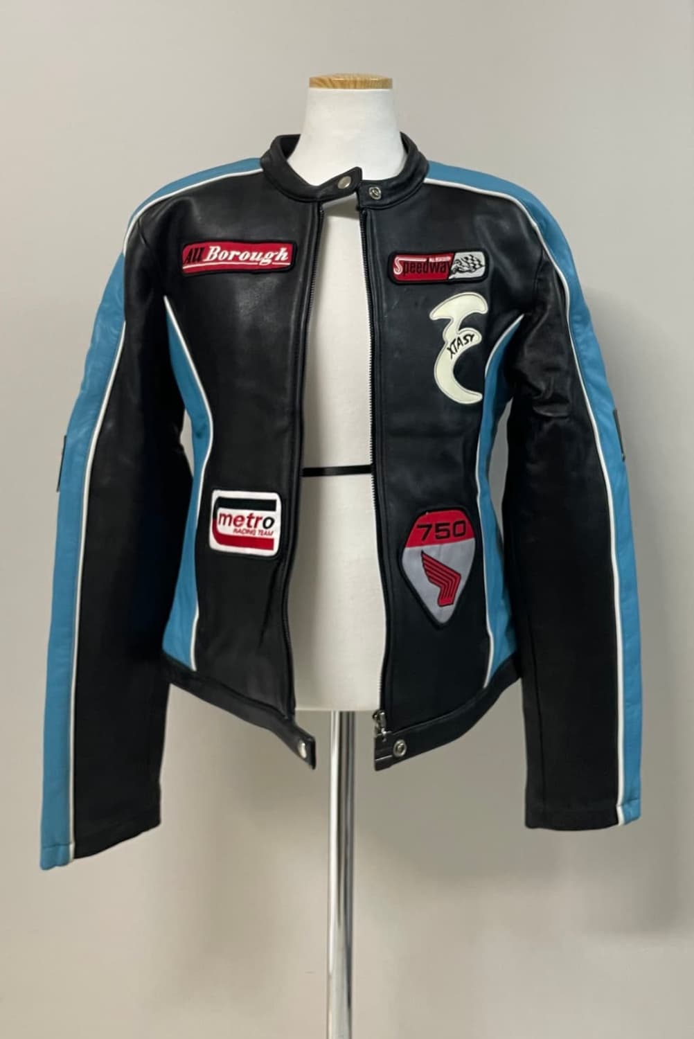 extasy 퍄치 포인트 레더 레이싱자켓 상품이미지9