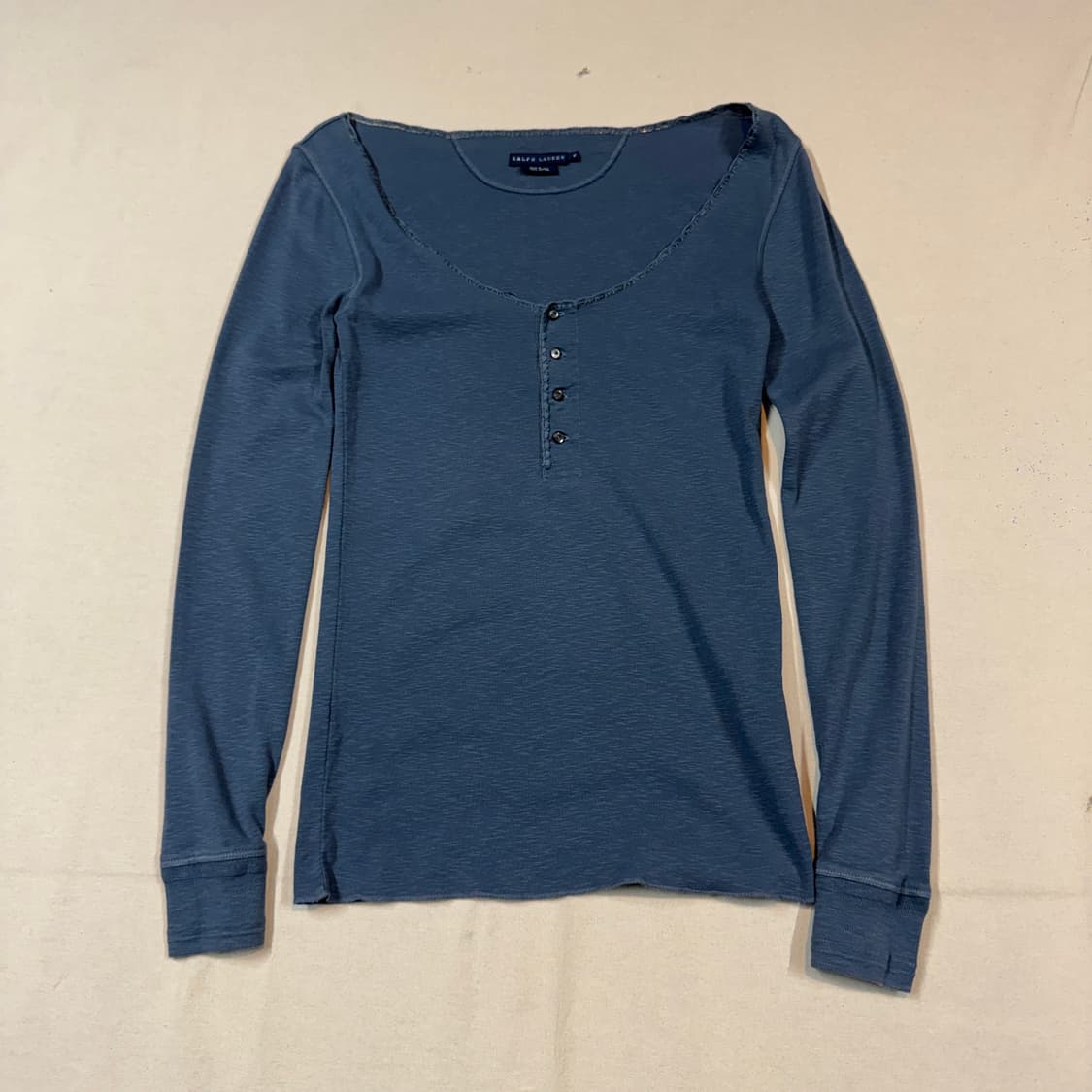 M) 폴로 랄프로렌 와이드넥 헨리넥 슬러브 티셔츠 상품이미지1