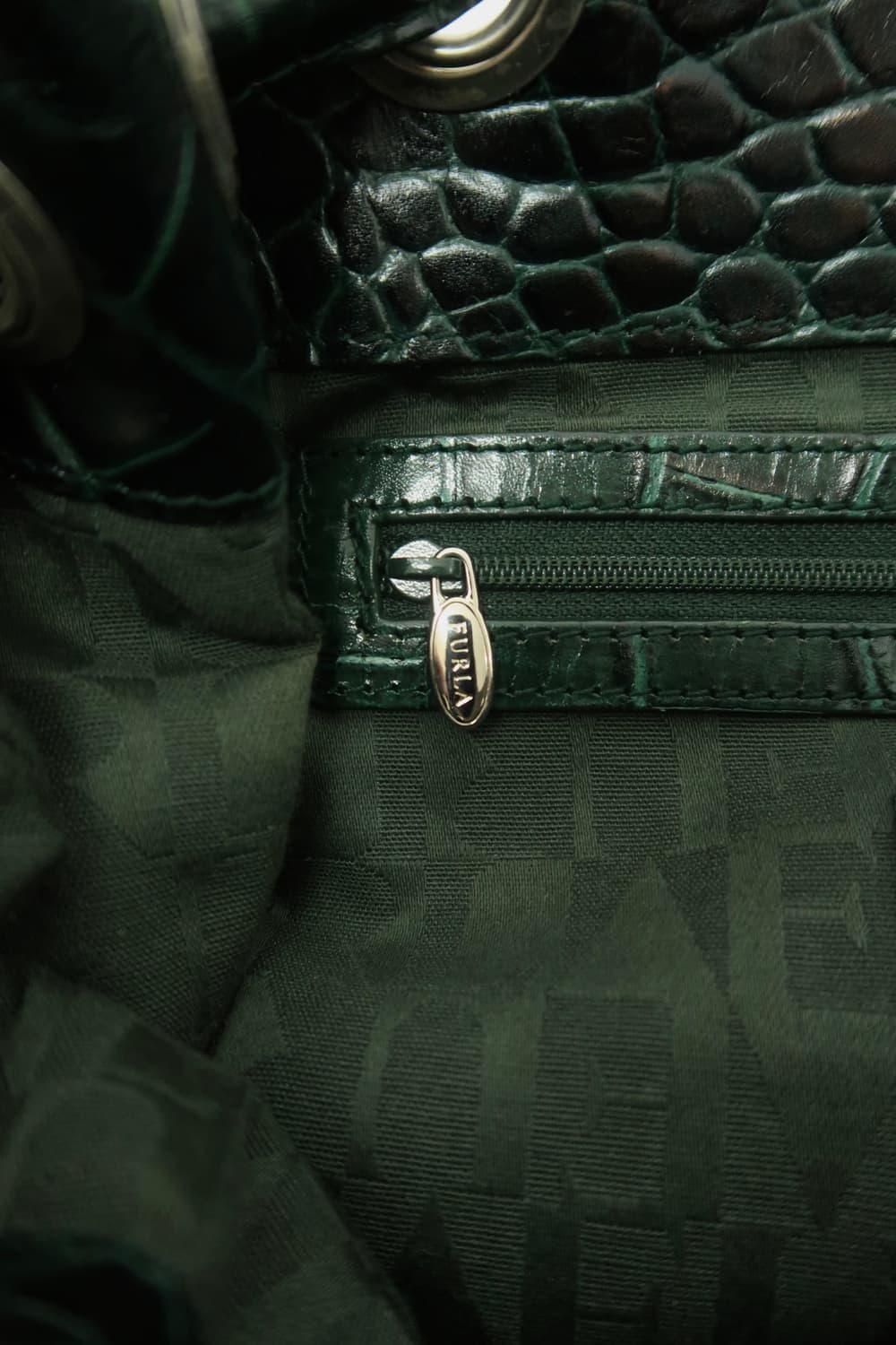 훌라 악어가공 소가죽 핸드백 FURLA HANDBAG  상품이미지8