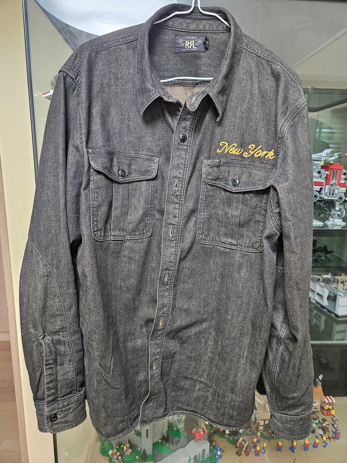 더블알엘 임브로이더 데님셔츠. L 상품이미지3