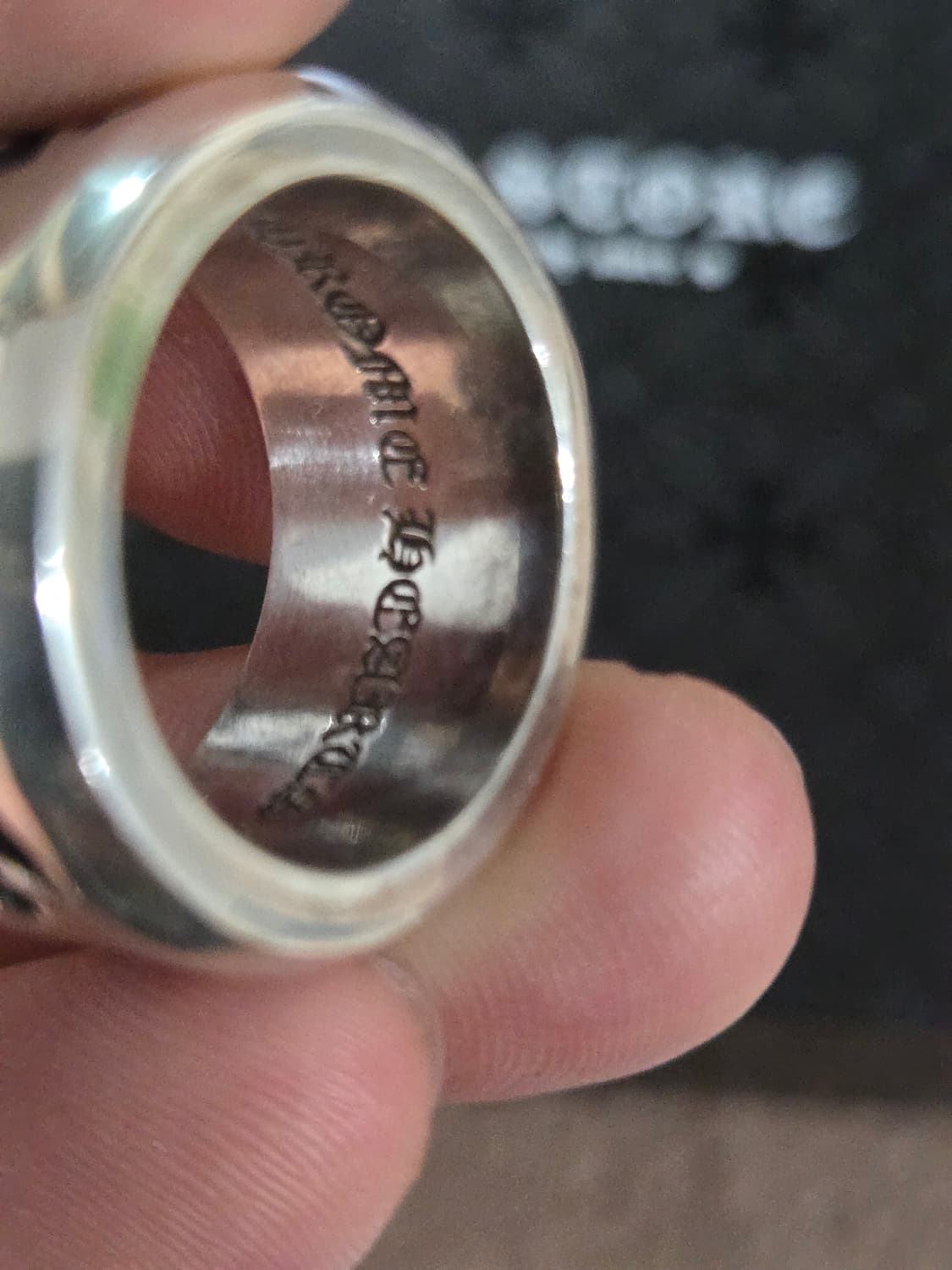 크롬하츠 CH플러스 칙 밴드 링 정품 상품이미지7