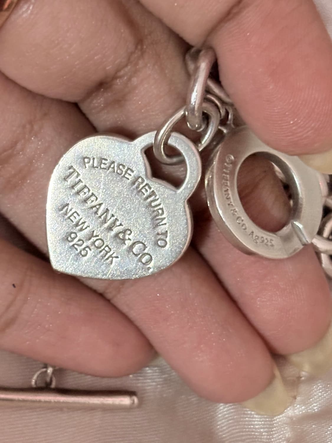 티파니앤코 하트 태그 토글 팔찌 상품이미지2