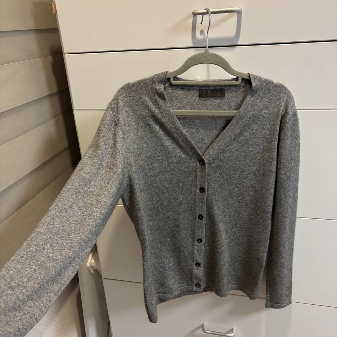 Anita Jovis 실크 캐시미어 그레이 가디건 상품이미지3