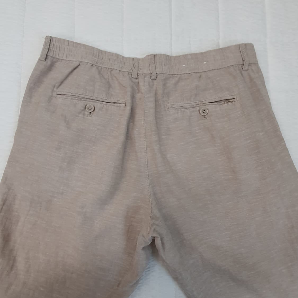 올젠 밴딩 린넨 반바지 남자34~35 상품이미지5
