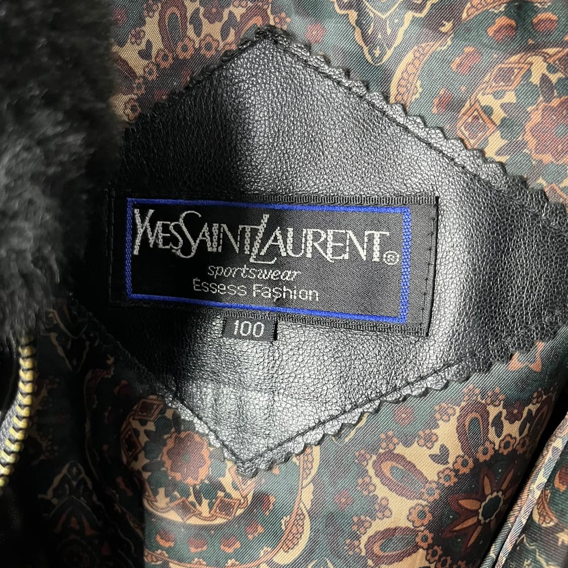 [YSL] 90's 입생로랑 산양가죽 무스탕 봄버자켓 (내피o) 상품이미지6