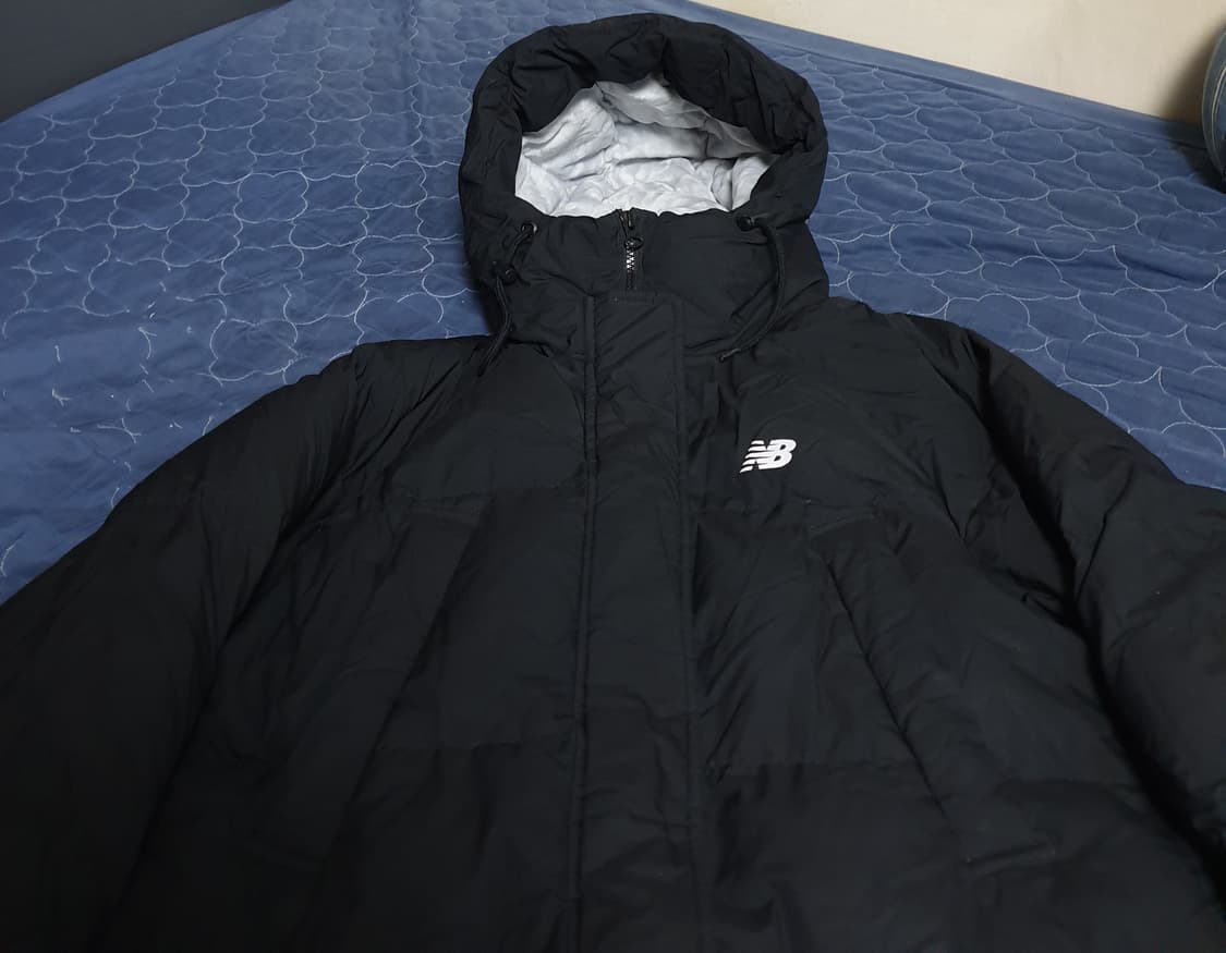 뉴발란스 연아 코쿤핏 거위털 롱패딩 블랙 (S) 상품이미지2