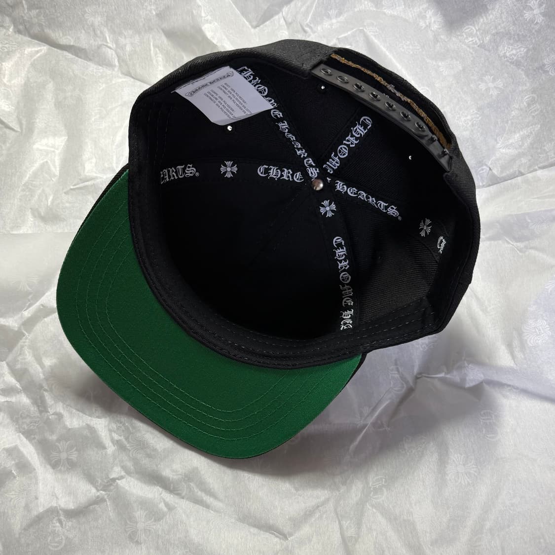 크롬하츠 CH로고 6패널 베이스볼 캡 블랙 상품이미지3