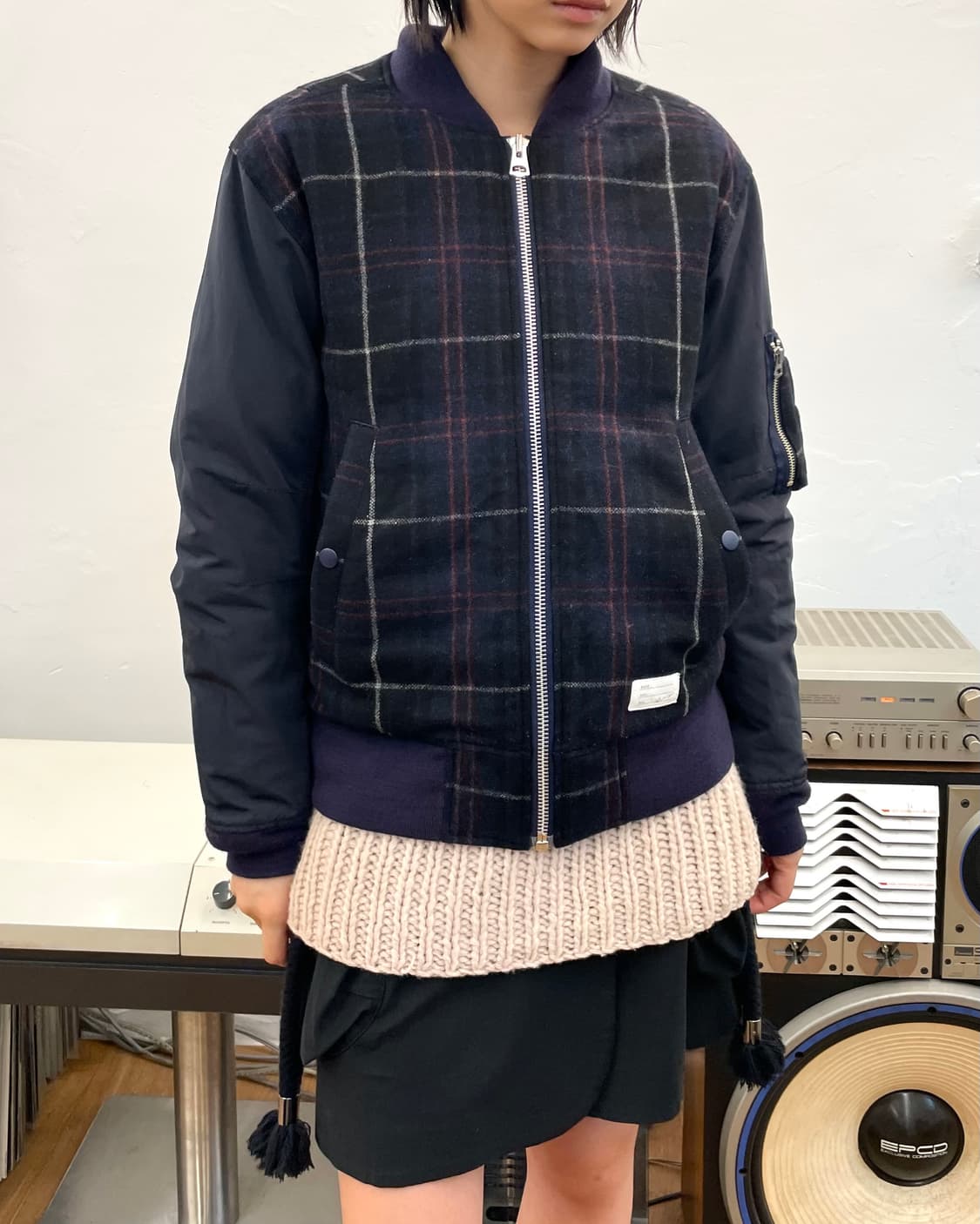 [2] Name. 체크 봄버 자켓 상품이미지4