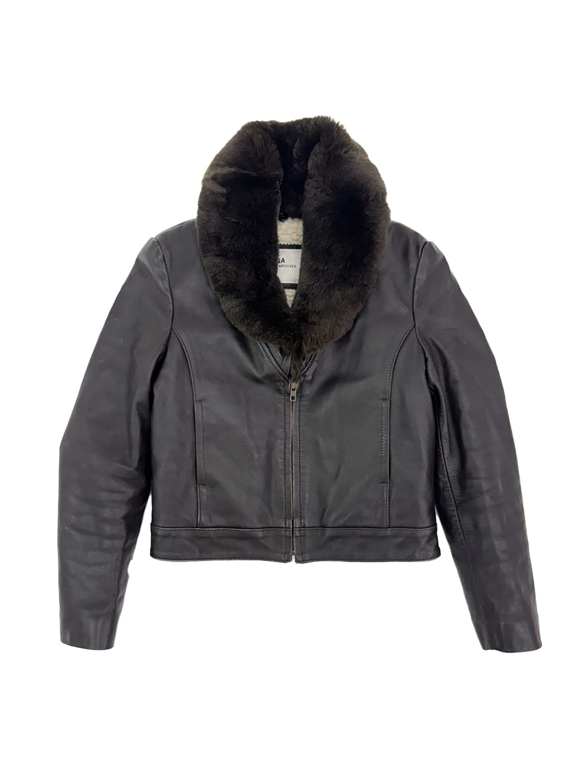 TOGA Mouton Collar Leather Jacket/ M 상품이미지1