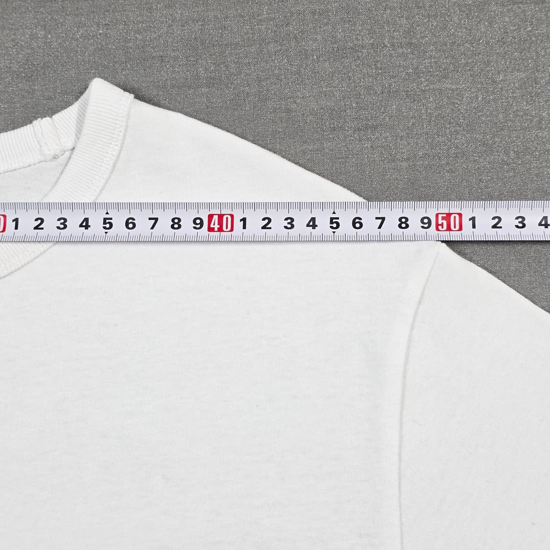 L 에이카화이트 백프린팅 반팔티셔츠 화이트 상품이미지5