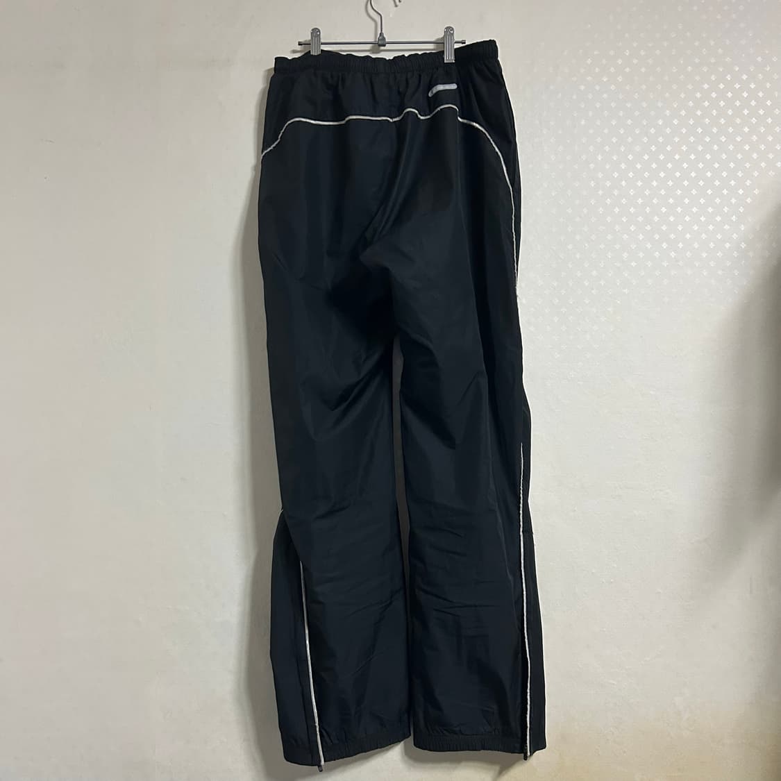 00s 나이키 스우시 블랙 화이트 와이드 트랙 팬츠 M 상품이미지6