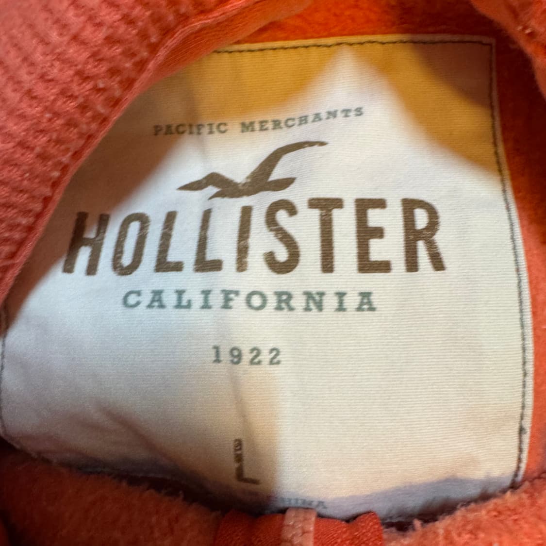 홀리스터 주황색 후드집업 L 상품이미지3