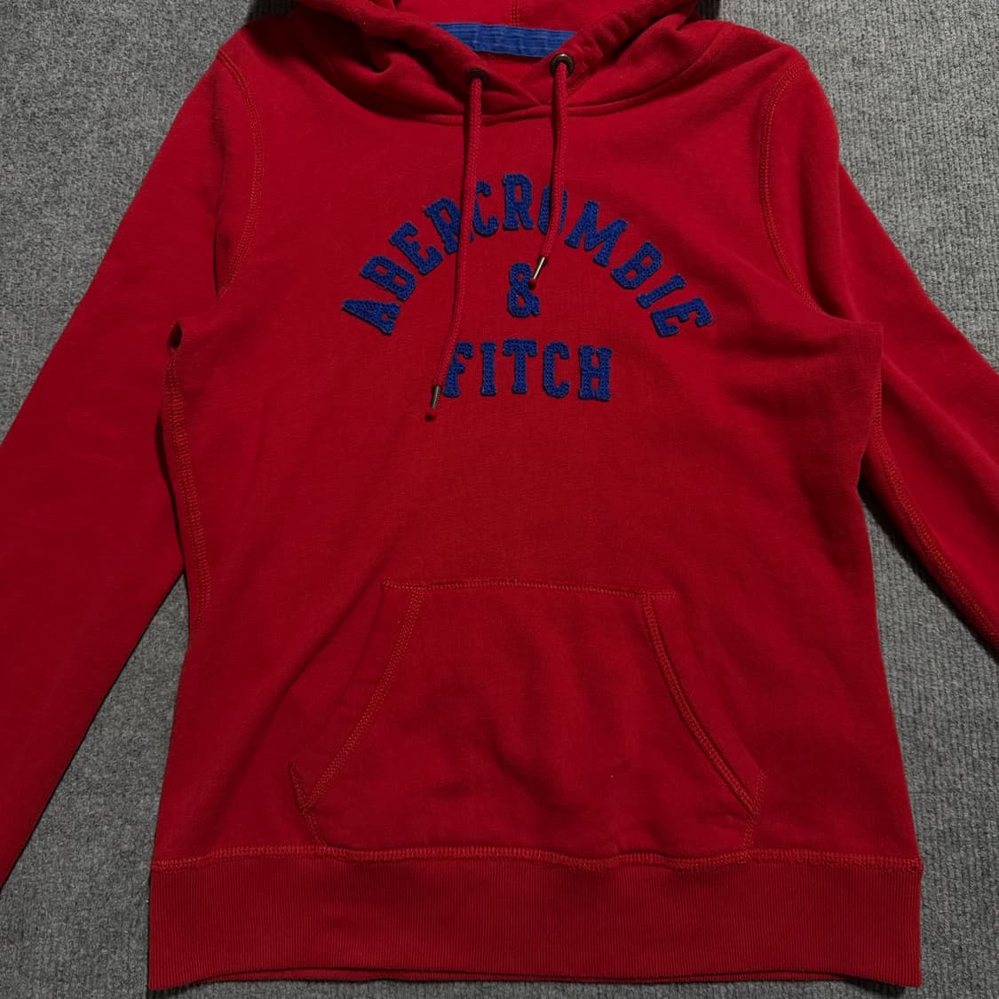 아베크롬비 레드 후드티 S 상품이미지2