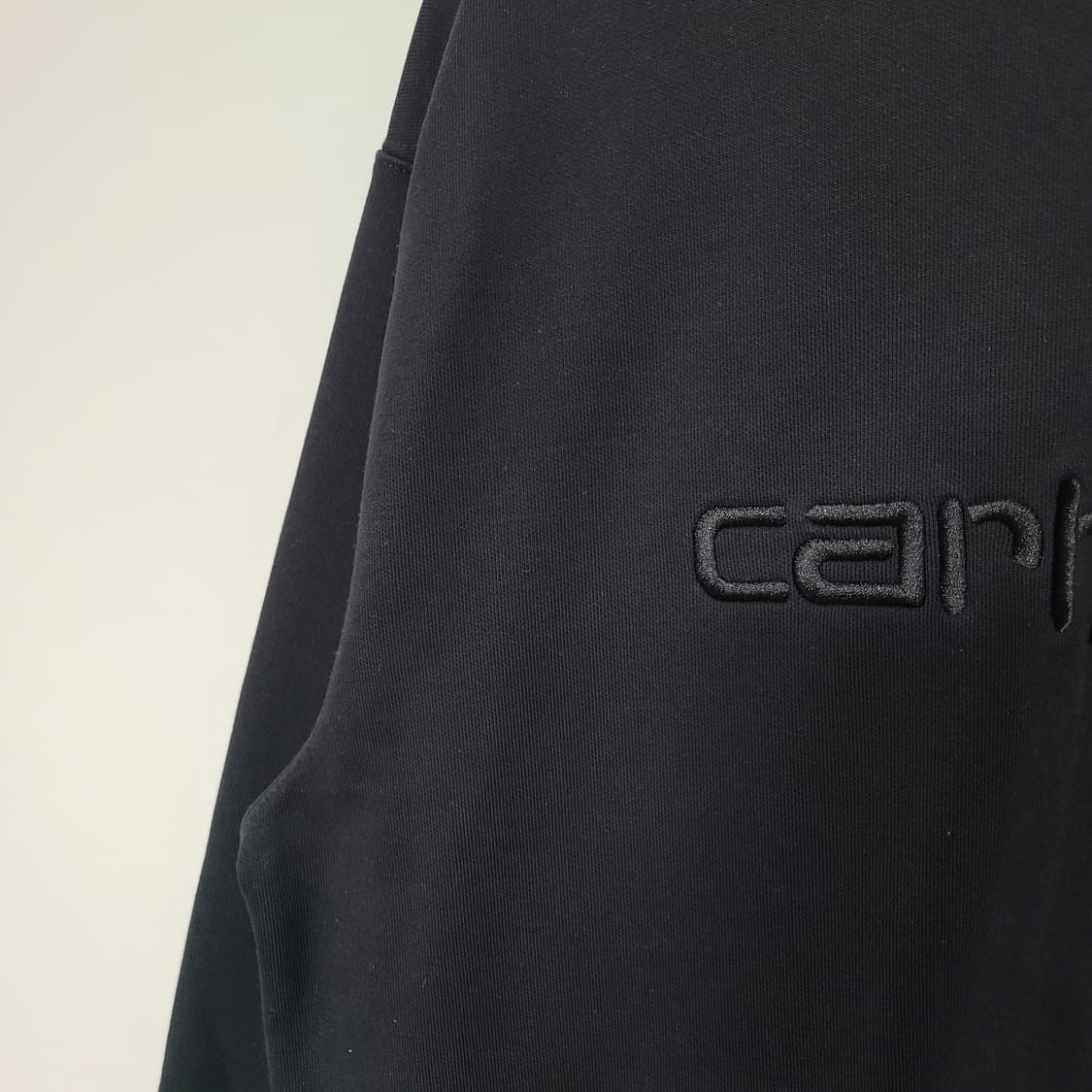 칼하트 WIP 남성 기모 로고 맨투맨 블랙 M 상품이미지4