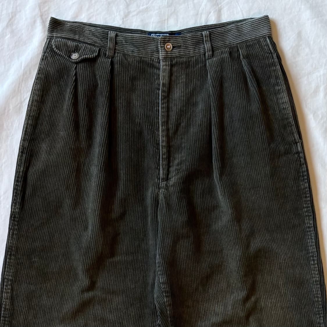 [ 30 ] 90s 폴로 랄프로렌 OG 투턱 코듀로이 커프 팬츠 상품이미지2