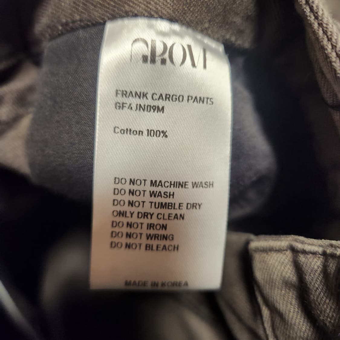 (새상품)Grove 프랭크 카고 와이드팬츠 상품이미지7