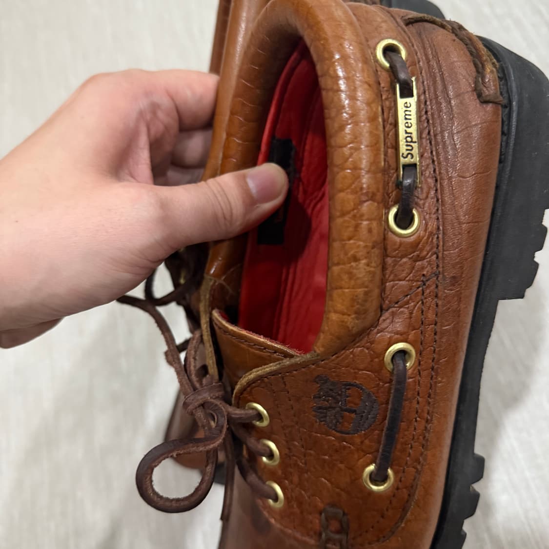 슈프림X팀버랜드 보트슈즈 260 상품이미지2