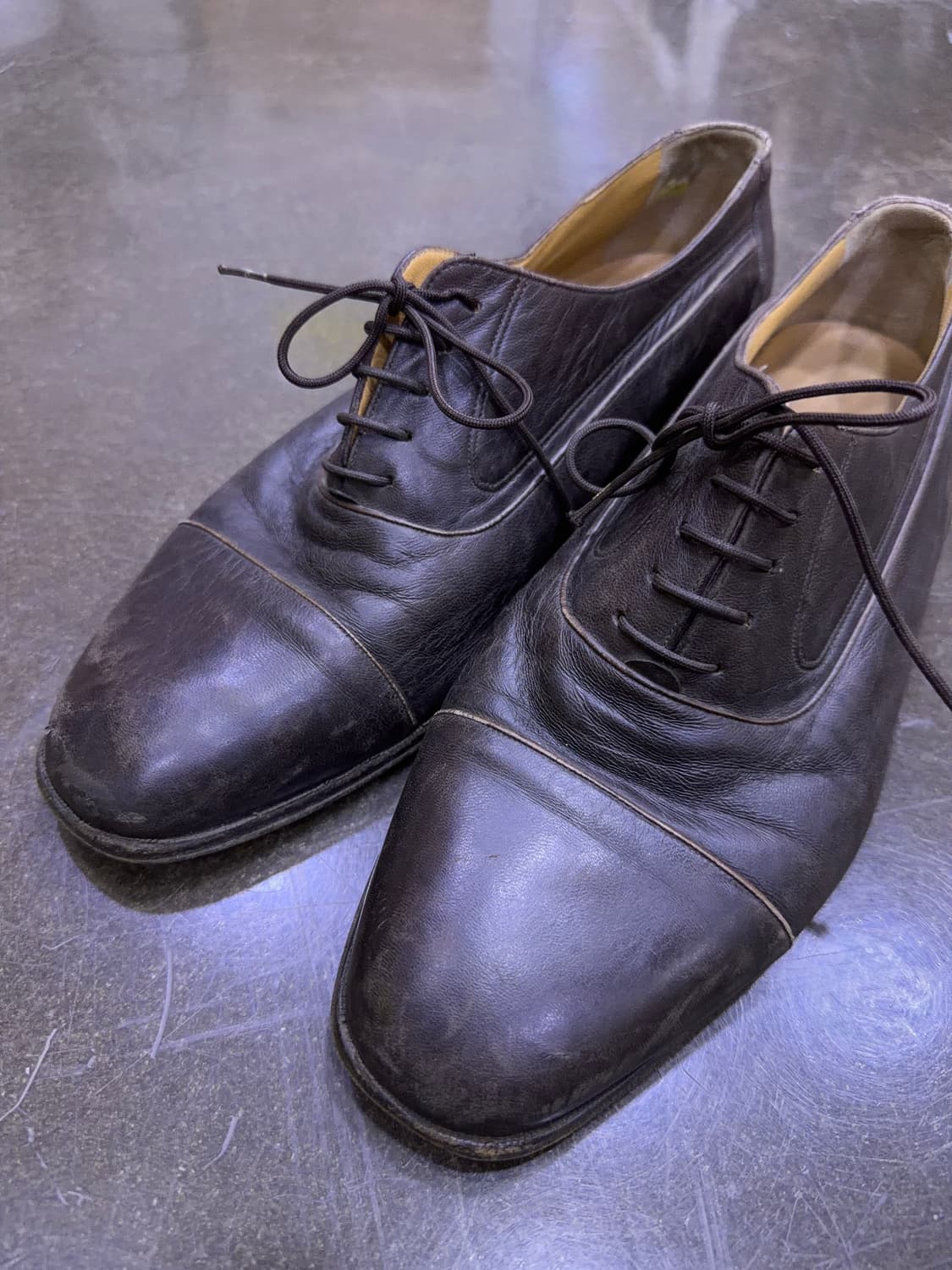 발리 세라도 옥스포드 슈즈 클래식 구두 브라운 275 상품이미지3