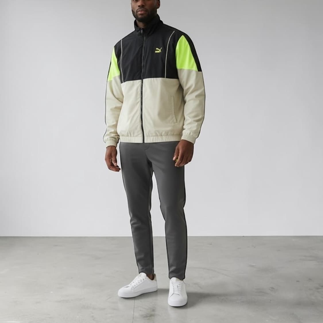 [XL] Puma 푸마 배색 윈드브레이커 바람막이 점퍼 상품이미지3