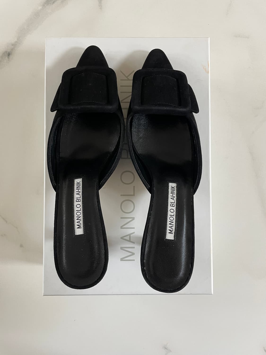 [36]마놀로블라닉 블랙 스웨이드 뮬 상품이미지6