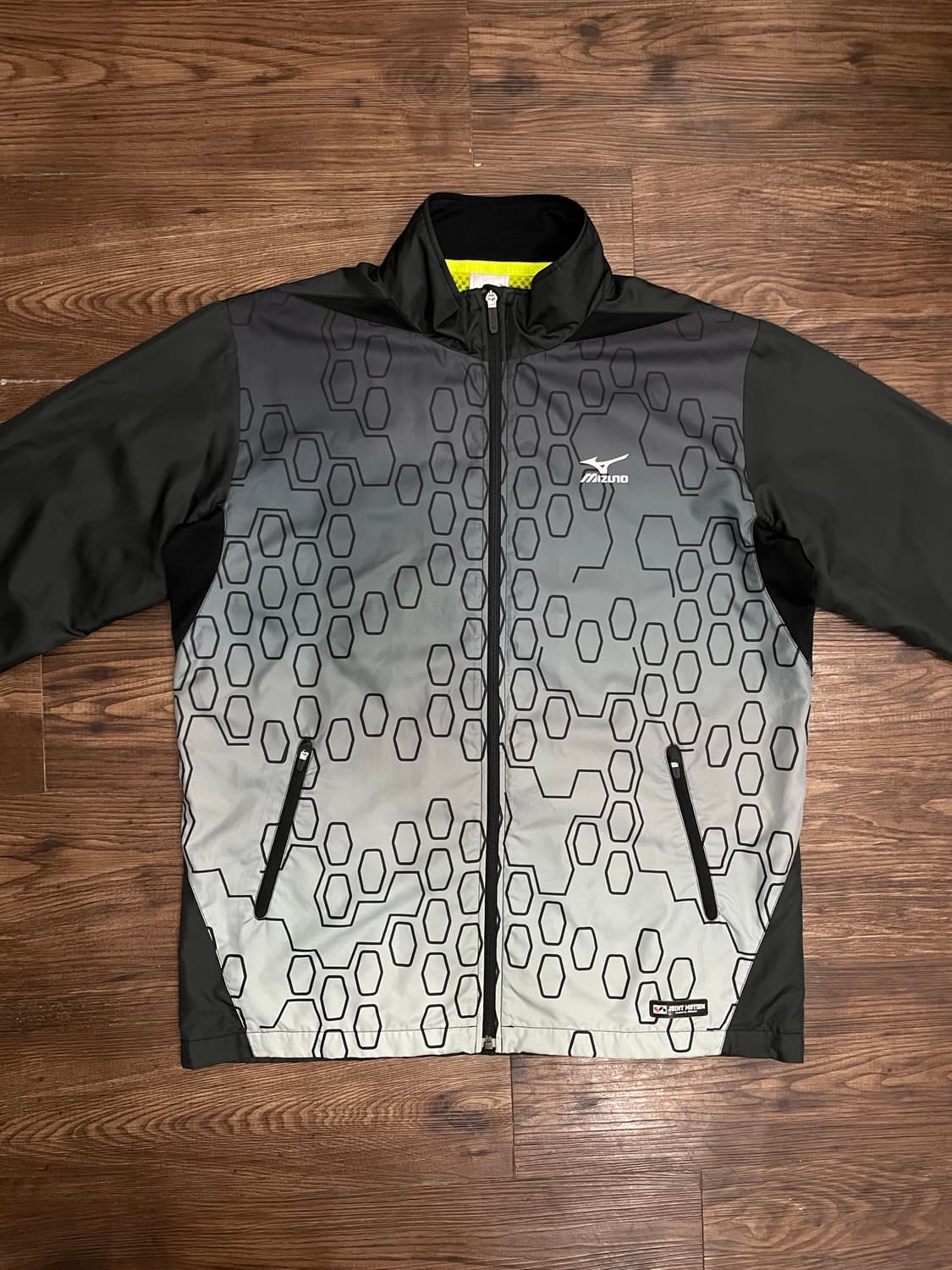 미즈노 MIZUNO 윈드브레이커 바람막이 블랙 상품이미지4
