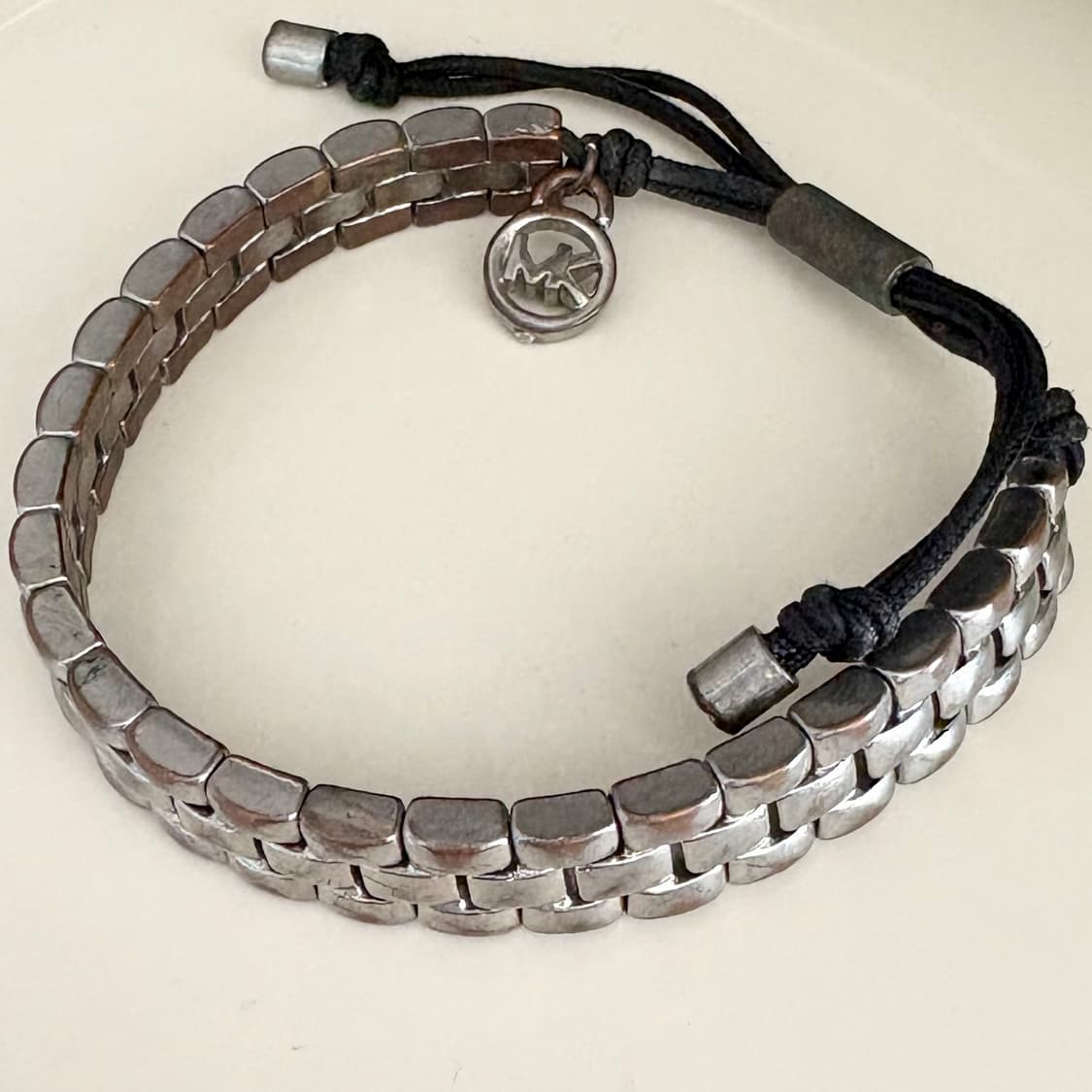 [하자 특가] 시계줄 같은 팔찌 - 실버 / 로프 상품이미지1