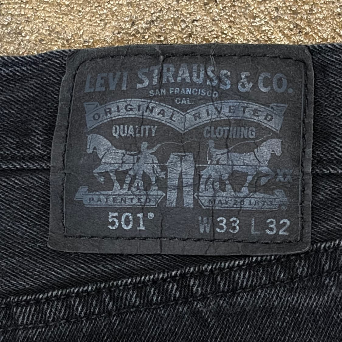 미국 빈티지 리바이스 501 블랙진 청바지 상품이미지7