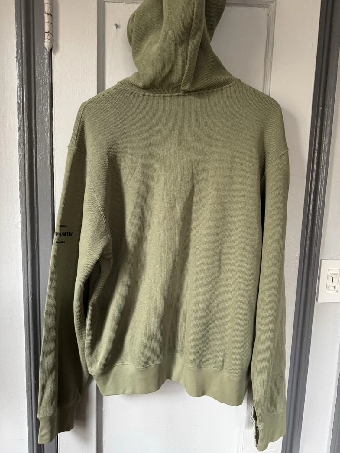 헬무트랭 플리스 후디 스웨터 그린 상품이미지3