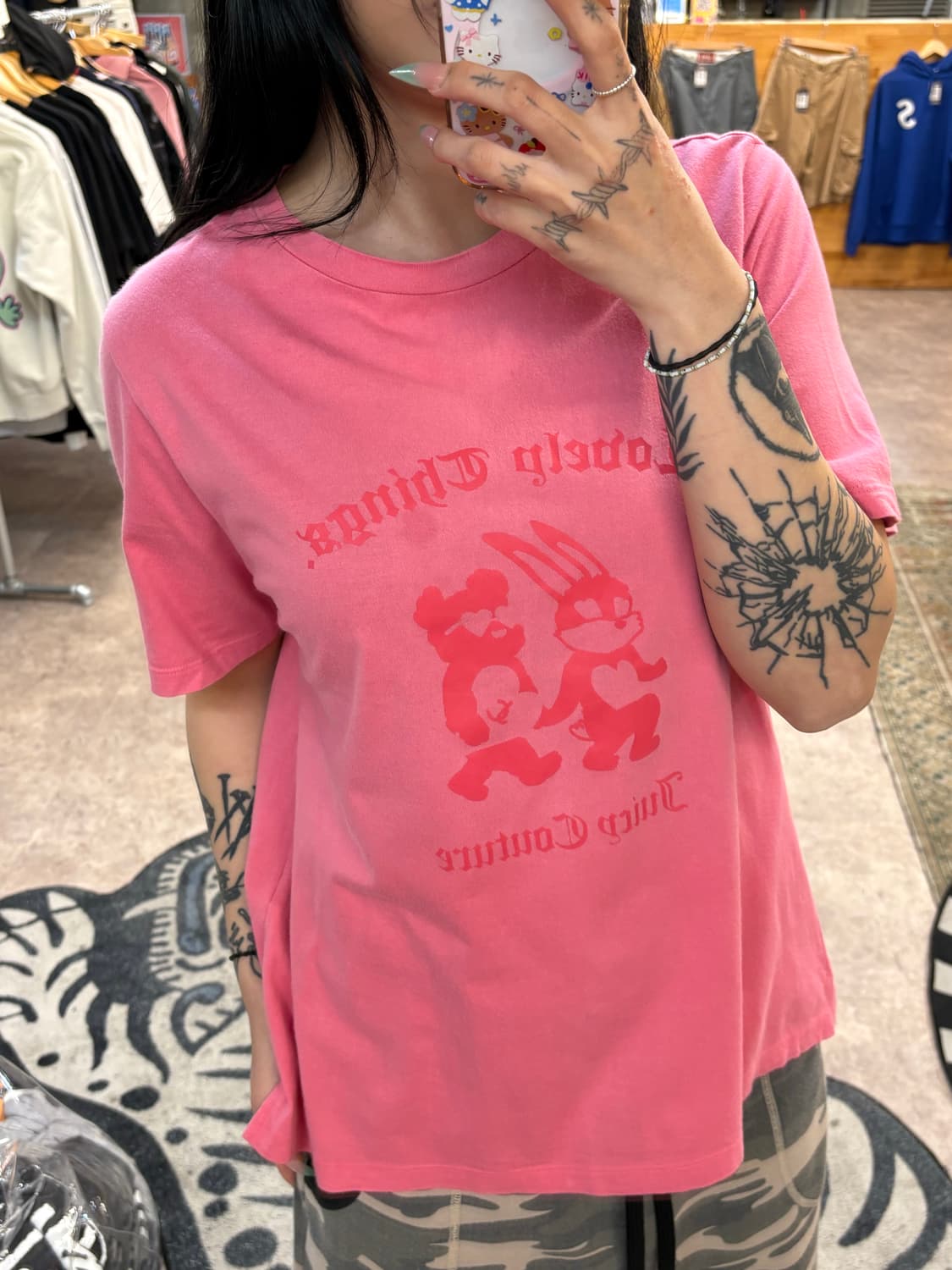 주씨꾸뛰르 핑크 반팔티 #csz4336 상품이미지4