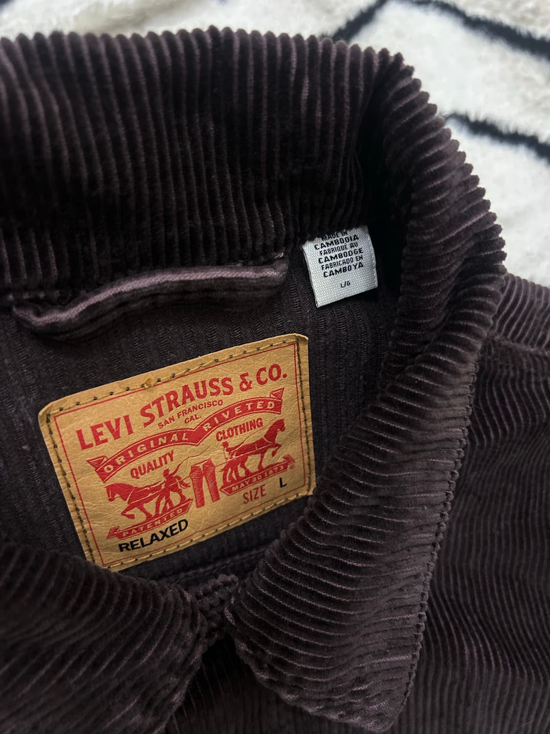 [L]리바이스 썬라이즈 오버핏 코듀로이 트러커 자켓/브라운 상품이미지6