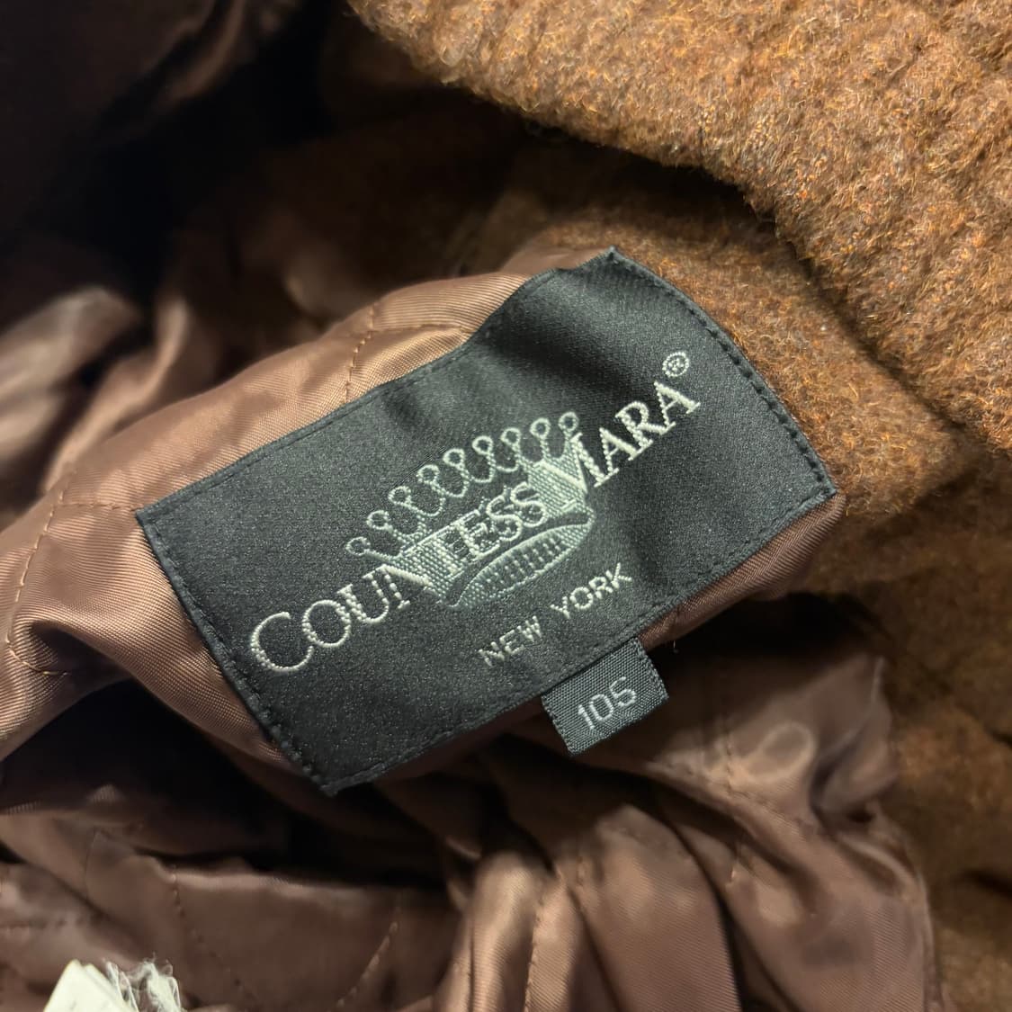 [105] 카운테스마라 브라운 모직 봄버 자켓 B989 상품이미지8