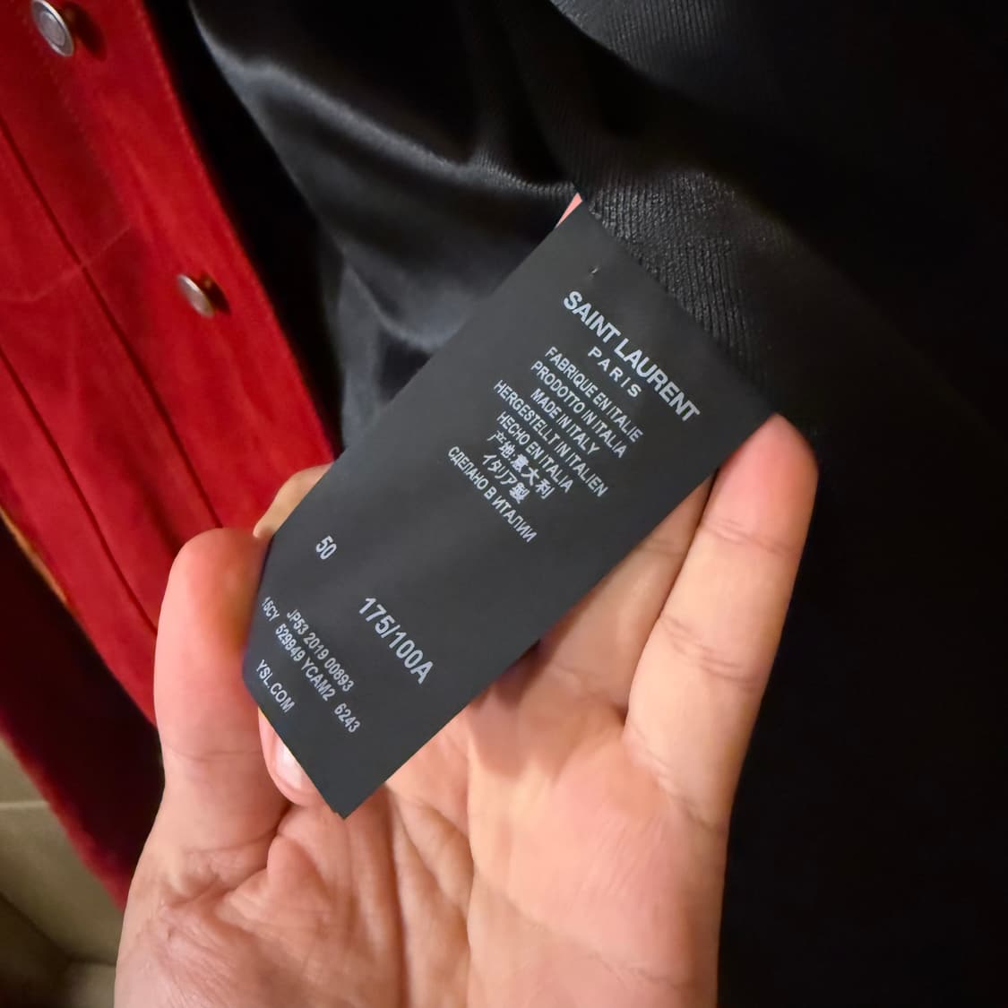 생로랑 스웨이드 자켓 50사이즈  상품이미지6