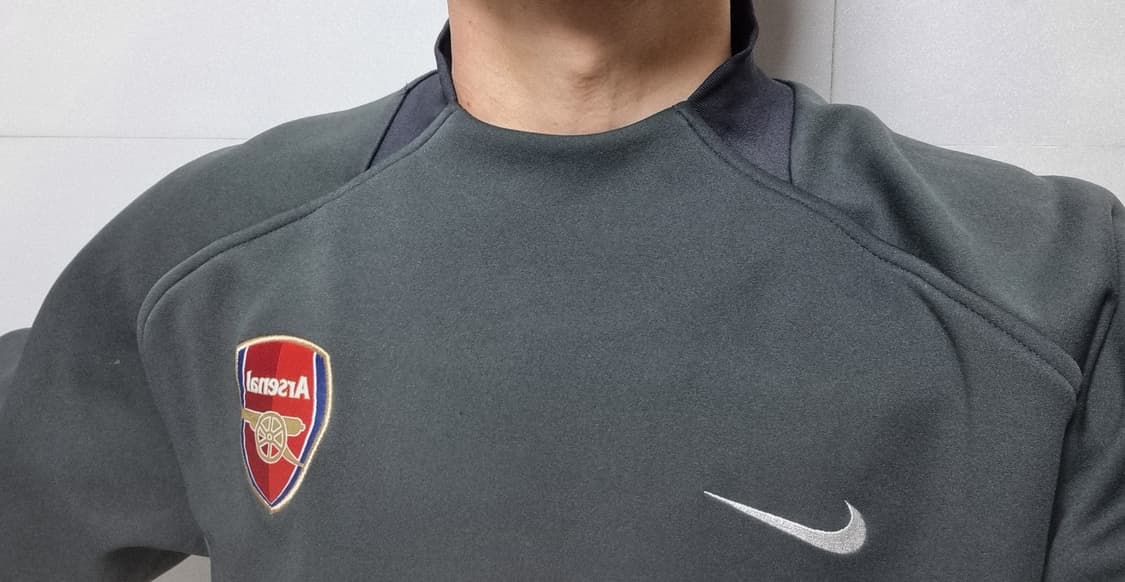 남성 레어 빈티지 나이키 05 아스널 아스날 써멀탑 축구복 져지 상품이미지3