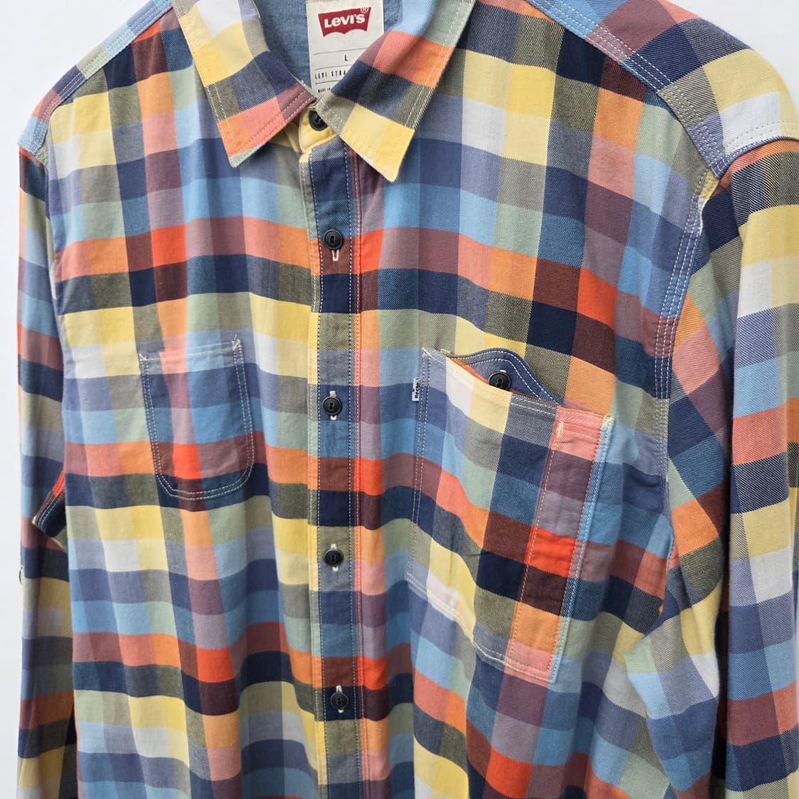 리바이스 체크셔츠 남L 상품이미지3