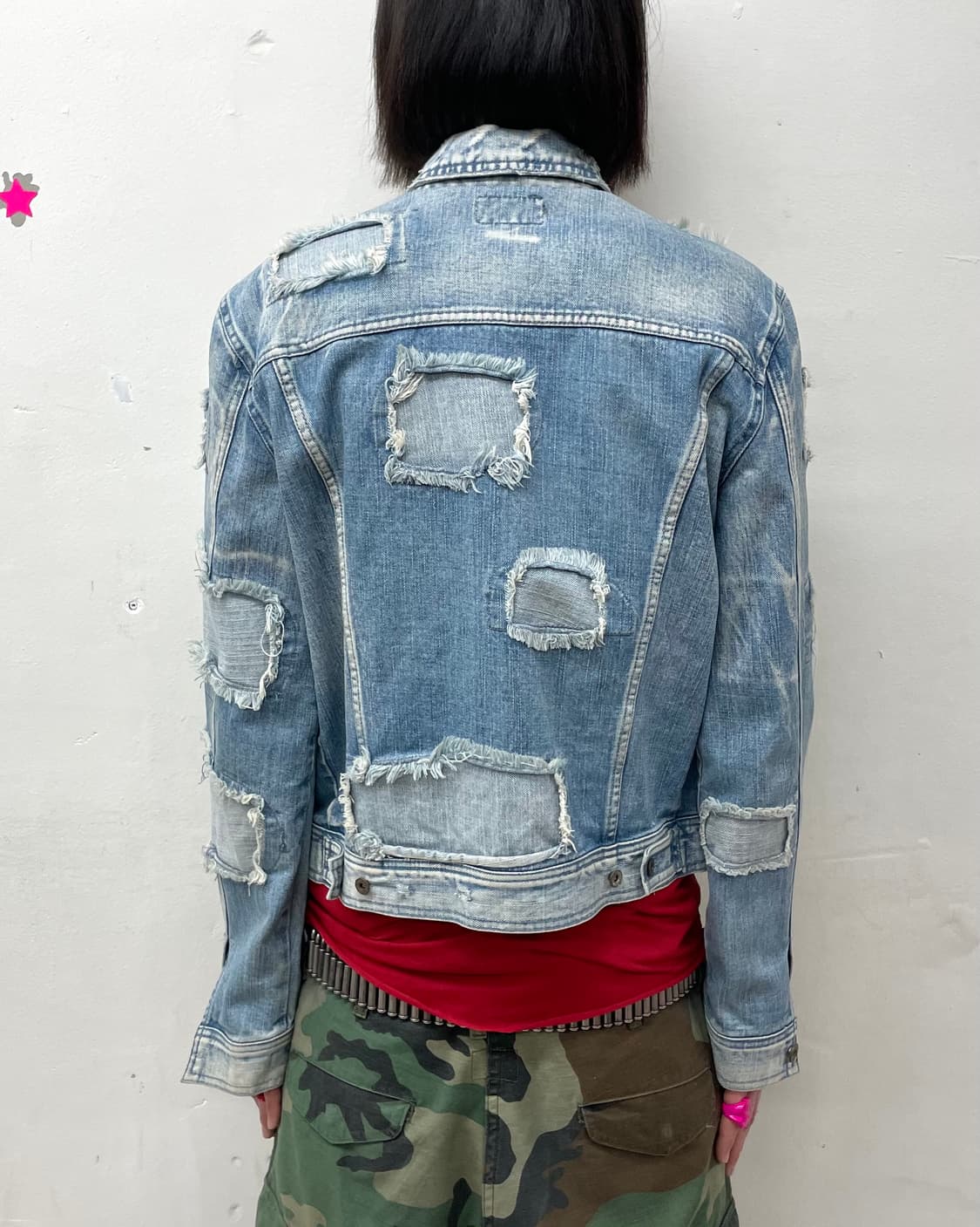Damage Patchwork Denim Jacket  상품이미지2