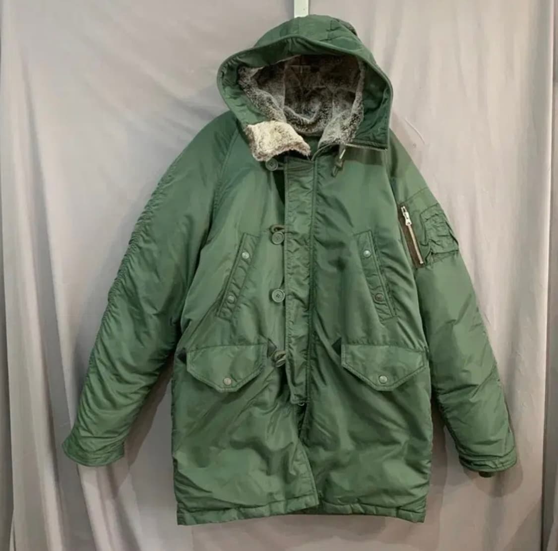 프리즘웍스 헤비 n3b 다운 파카 M 상태 굿 상품이미지3